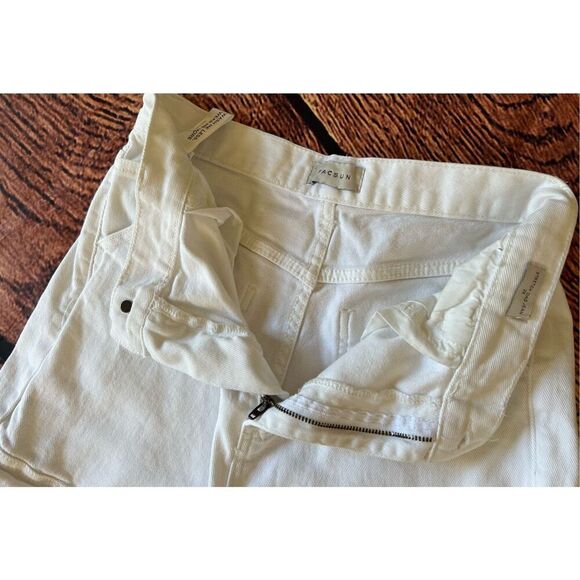 PacSun White Cargo Dad Jeans Size 26‎ - Picture 12 of 14